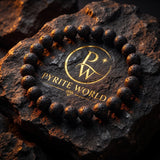 Pyrite World Tiger Eye Bracelet | Natural Tiger Eye Stone Beaded Bracelet for Courage, Protection, Confidence, Positive Energy & Daily Wear